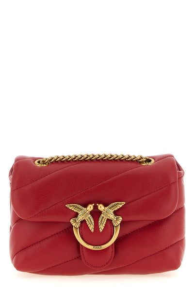 the baby love puff pinko shoulder strap stands out for its construction in sof