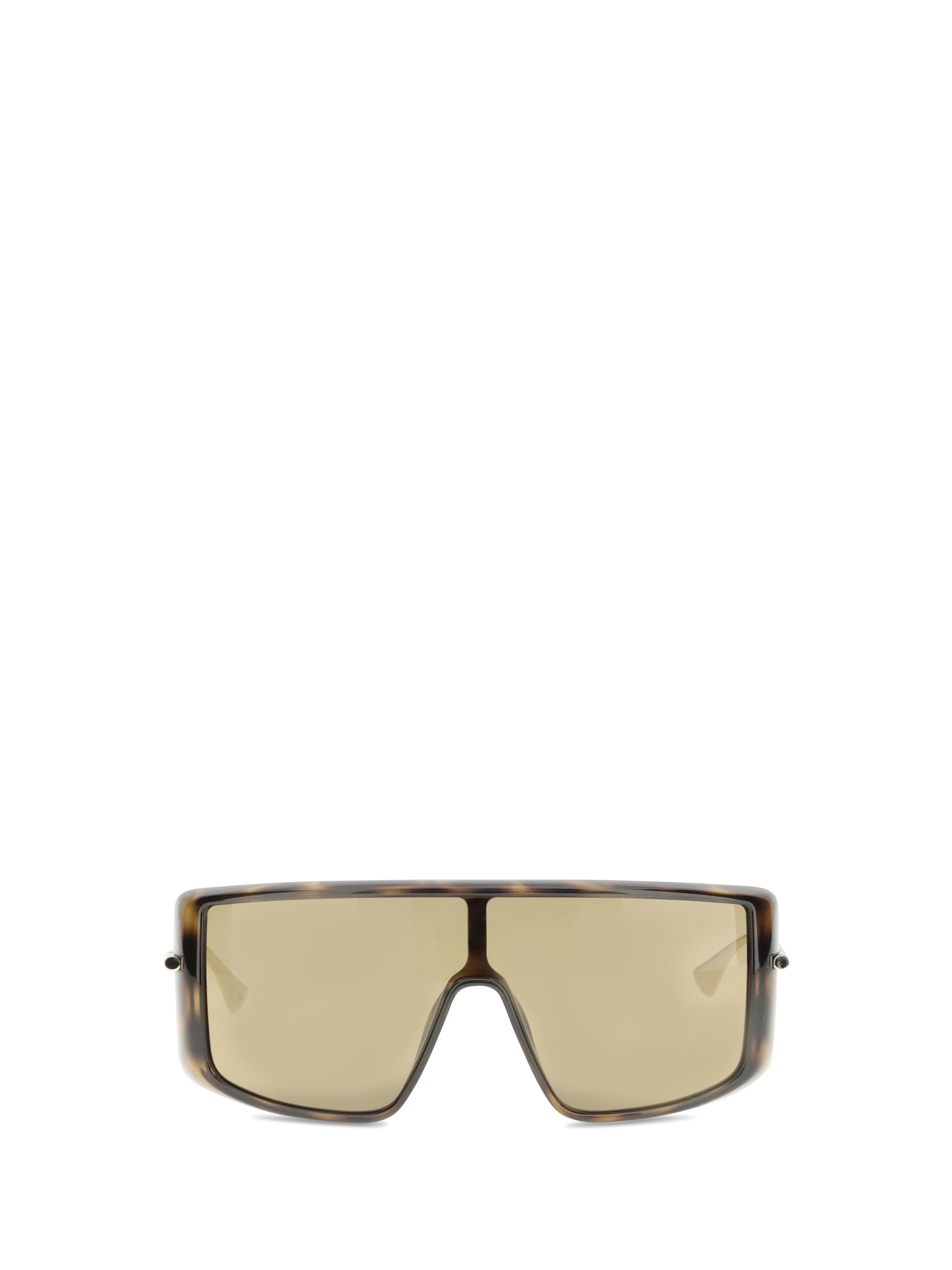 ALEXANDER MCQUEEN OS havana t-bar visor sunglasses