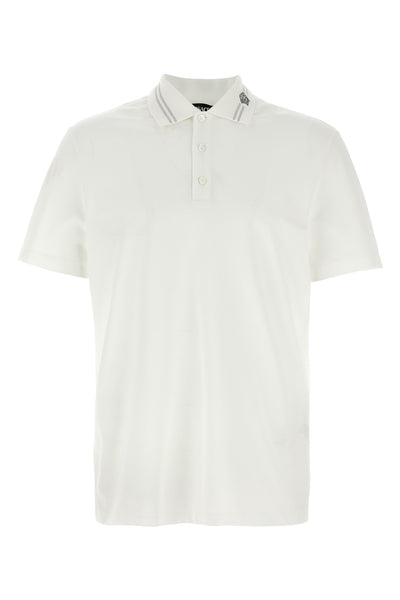 medusa embroidery cotton piqué polo shirt