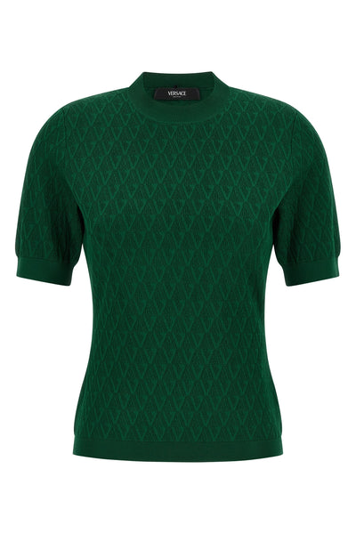 stretch viscose knit t-shirt