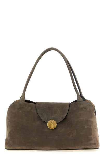 vivian medium shoulder bag in suede