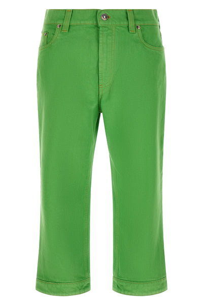 garment-dyed cotton denim jeans