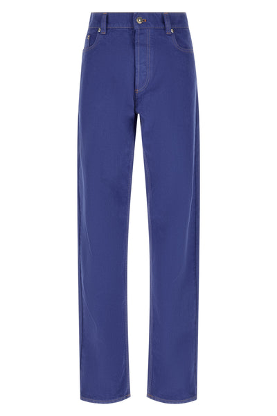 garment-dyed cotton denim jeans