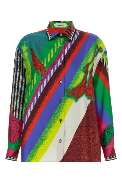 the versace shirt defines contemporary luxury through its vibrant visual identit