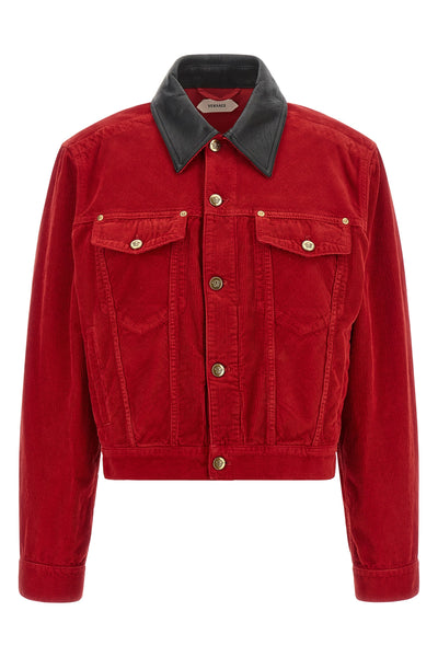 the versace velvet jacket redefines the codes of structured outerwear through bo