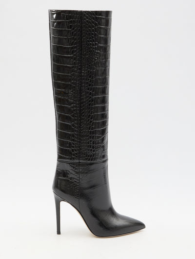 charcoal stiletto boots 105