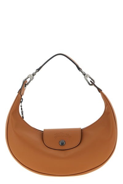 s le pliage xtra shoulder bag in smooth crescent cowhide leather