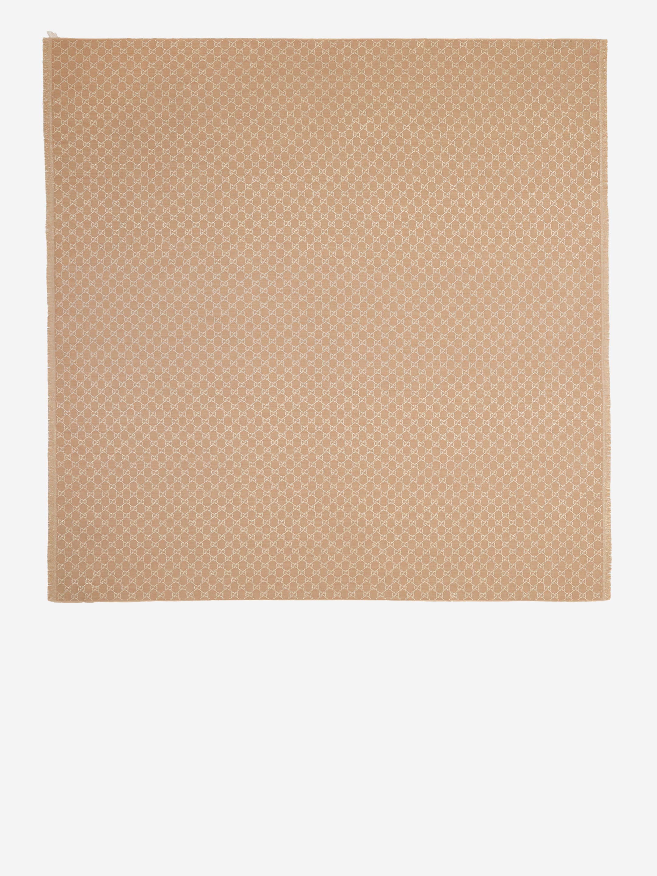 GUCCI OS shawl with printed gg lamé