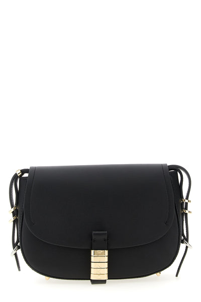 saddle mini crossbody bag in calfskin leather