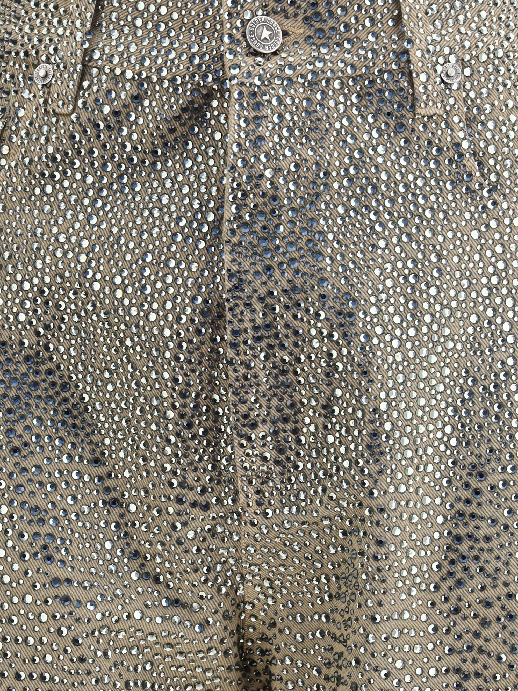 GOLDEN GOOSE 26 crystal straight jeans