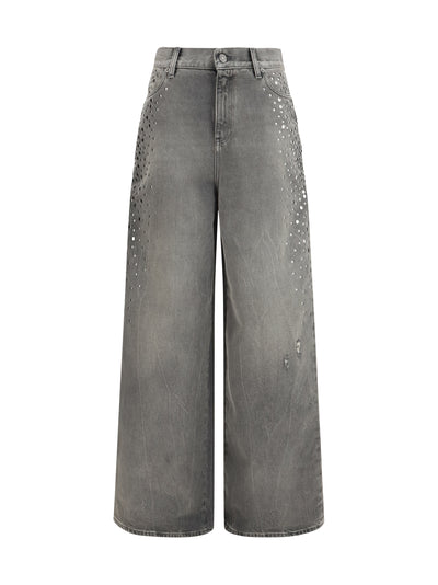 melody stud degraded jeans