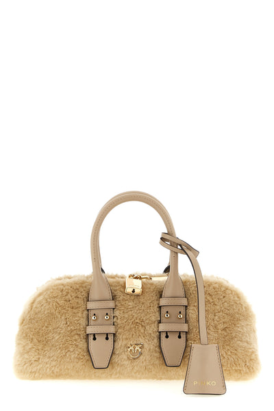 the pinko escape bag horizontal handbag redefines classic volumes through an elo