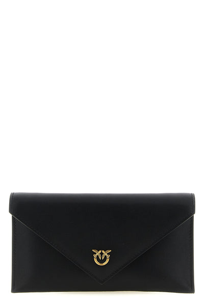flat mini wallet on chain in silky hand-leather