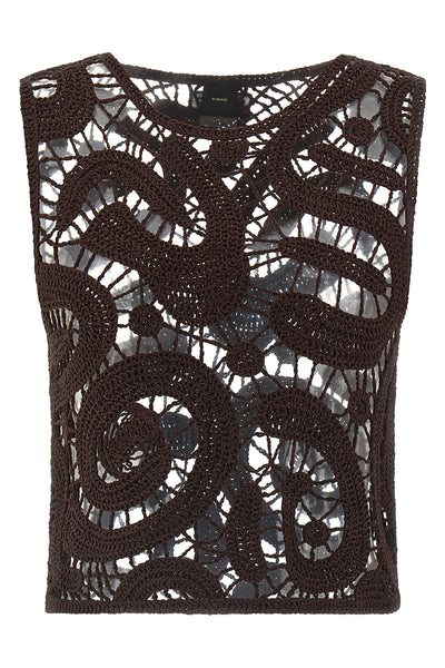 eruzione crochet viscose top