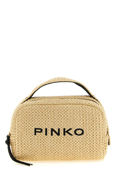 small beauty in woven raffia effect fabric