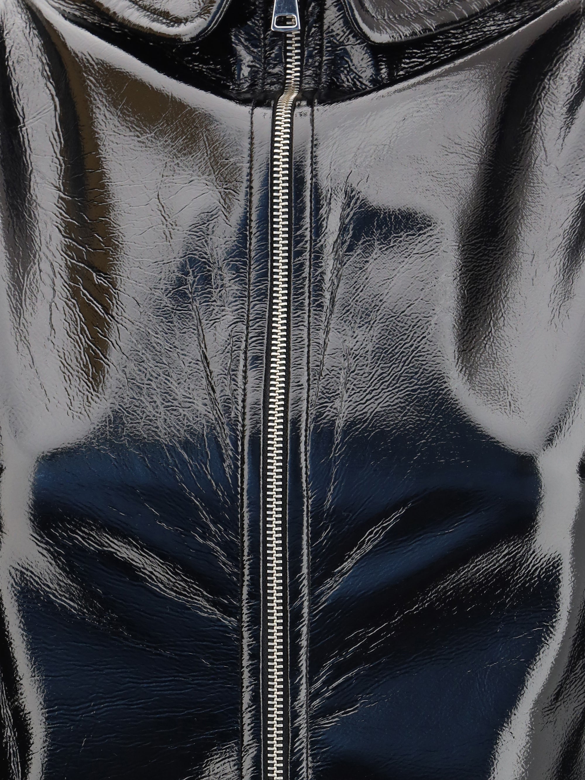 FIORUCCI 38 collar cutout vinyl mini dress