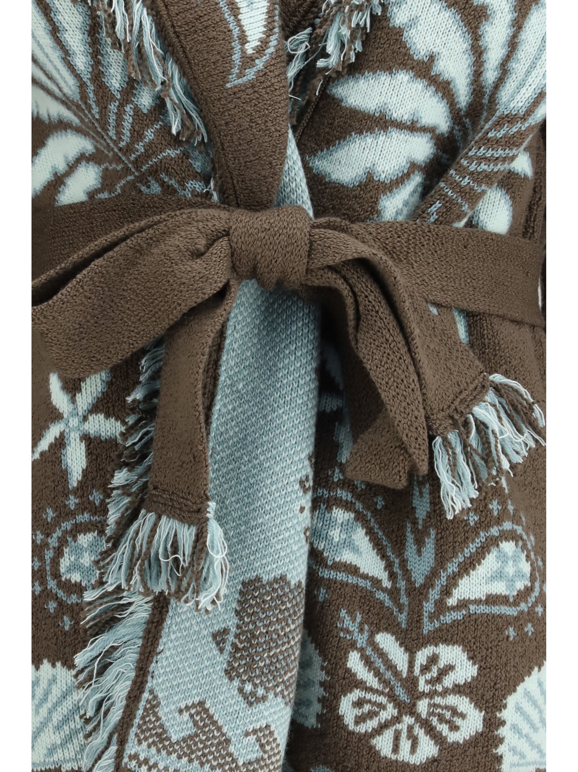 ALAIA S echoes of the island cardigan