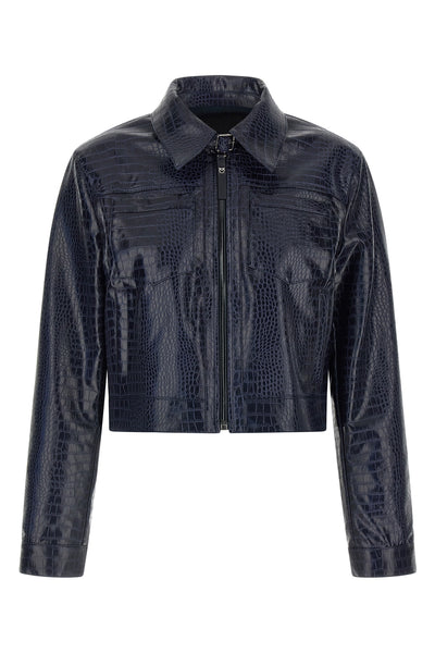 the bonarda pinko jacket redefines the codes of outerwear through a boxy silho
