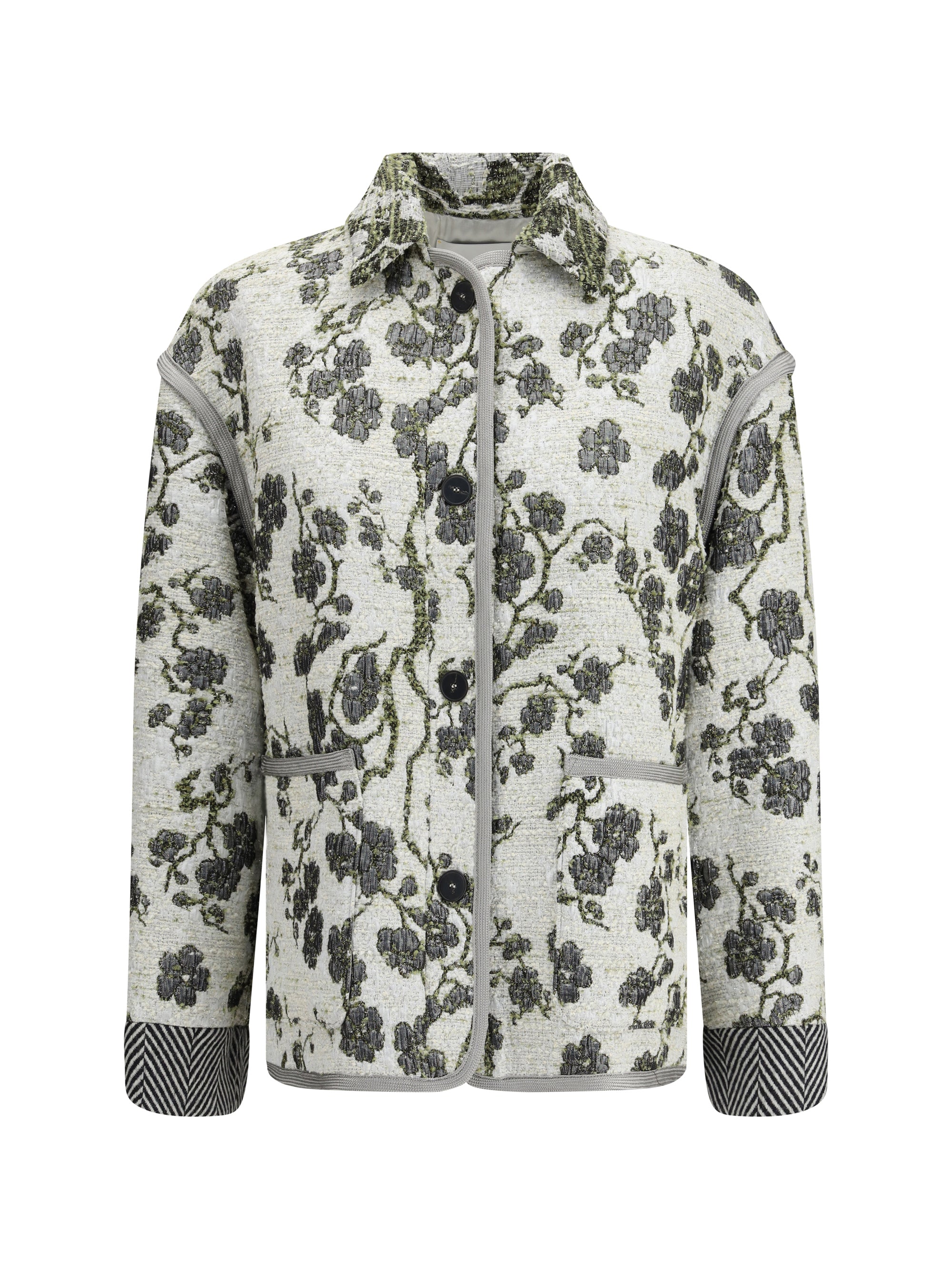 FORTE_FORTE I la lune en fleur jacquard jacket