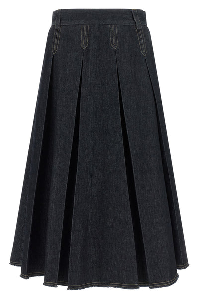 the tela charlotte j skirt redefines the codes of casual dress through a rigor