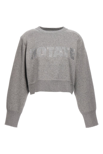 maglione firm knit cropped in cotone e cashmere