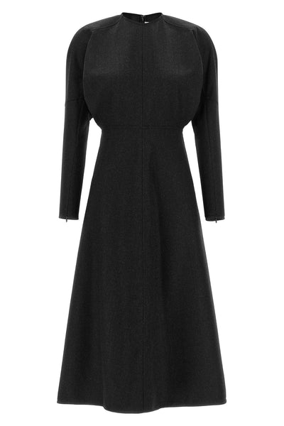 dolman cool wool mélange midi dress