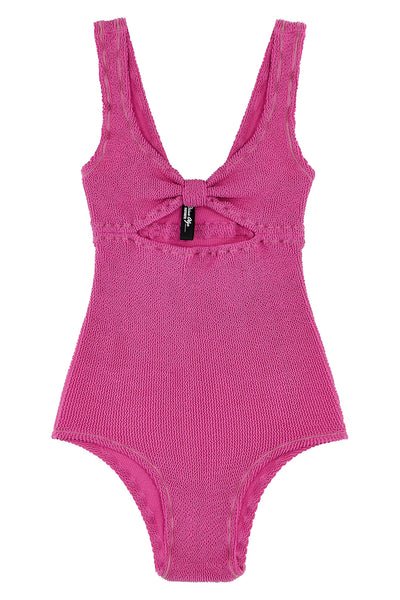 rotate birger christensen x reina olga crinkle one-piece swimsuit in stretch f