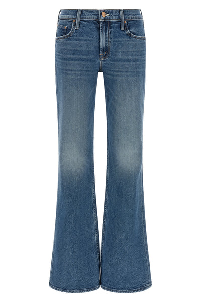 the the jinx heel mother jeans define the silhouette through a flared bootcut