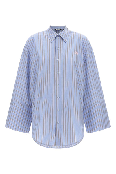 poplin oversized striped cotton shirt