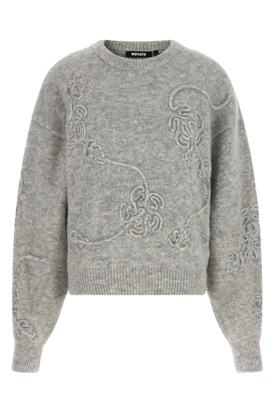 the 3d flower rotate birger christensen jersey is made of a fine blend of alpaca