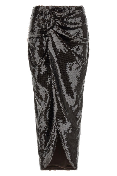 the skirt rotate birger christensen sequins knot redefines evening wear through