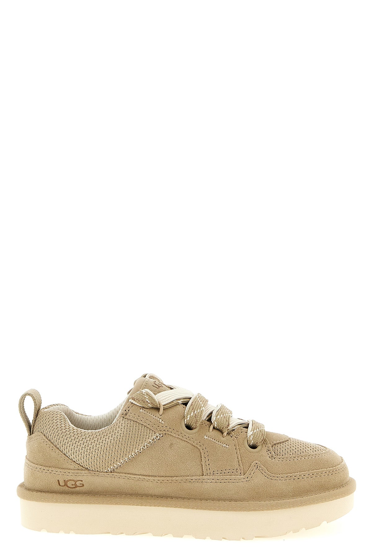 Ugg Lo Lowmel Suede And Woven Canvas Sneakers | Modecraze – MODECRAZE