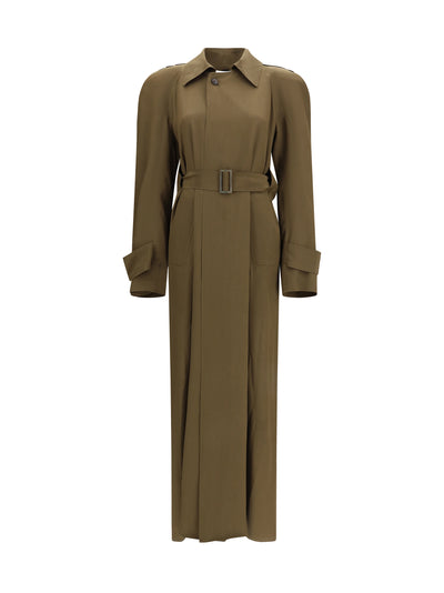 silk trench coat