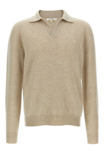leach half-weight cashmere polo shirt