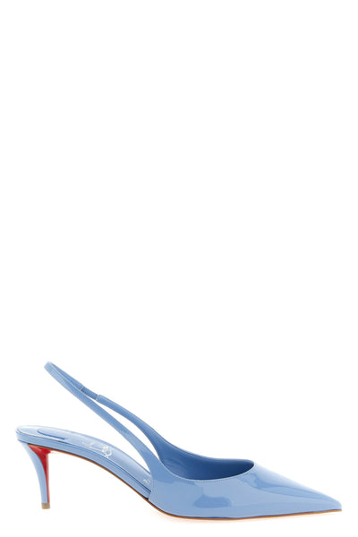 miss z patent calf leather slingbacks