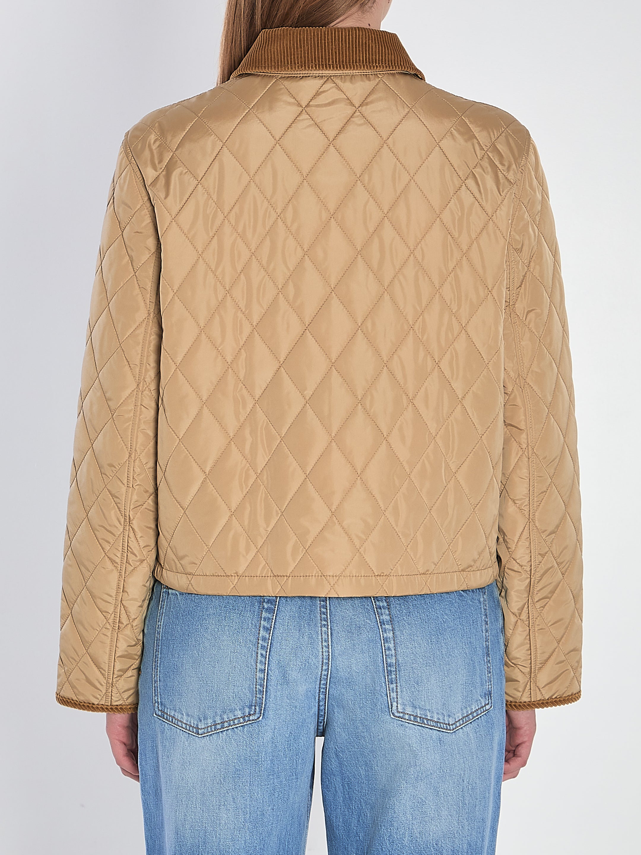 BURBERRY M cropped quilted jacket