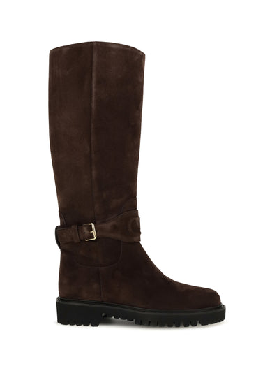 vlogo signature suede high boots