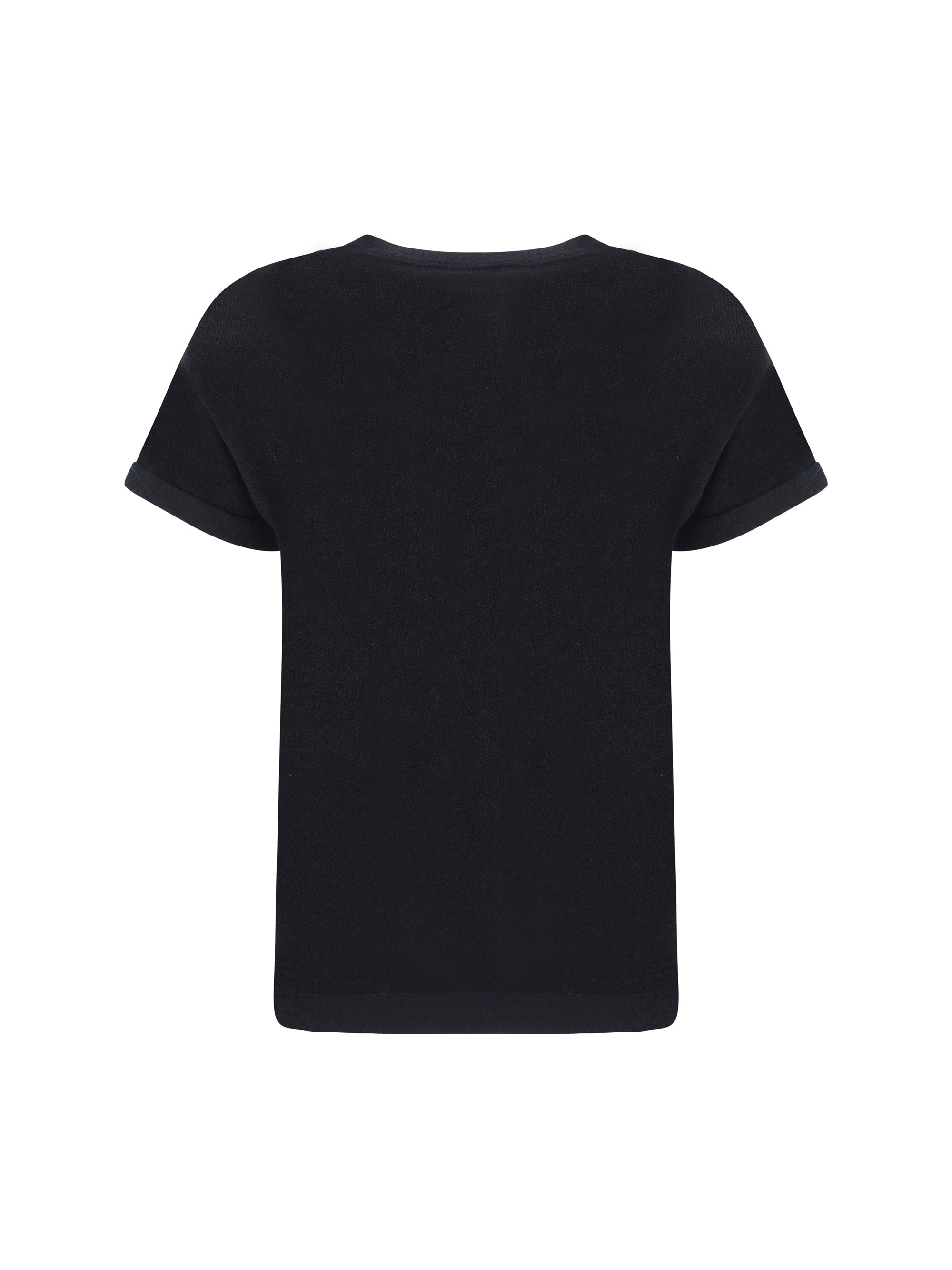 BRUNELLO CUCINELLI L cashmere glitter t-shirt