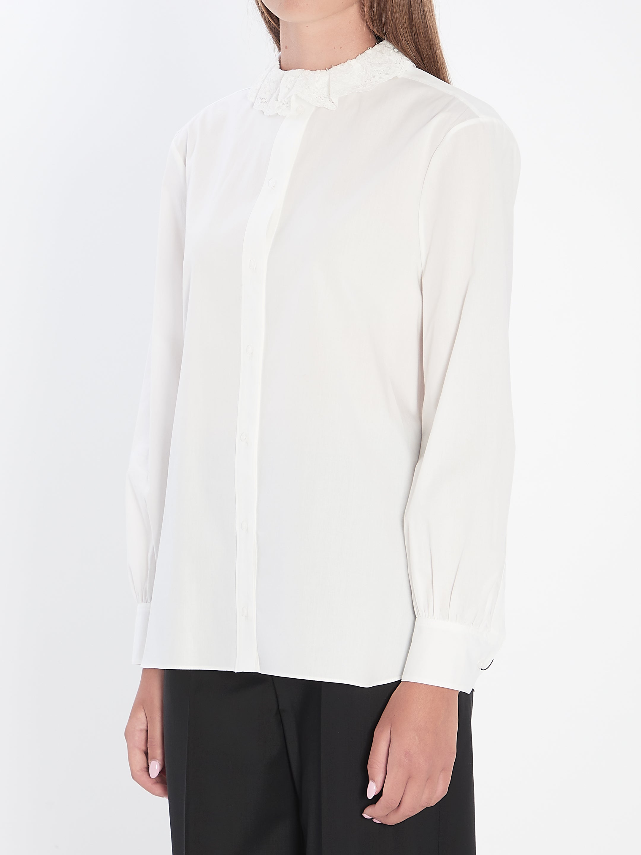 SAINT LAURENT 36 shirt in cotton poplin