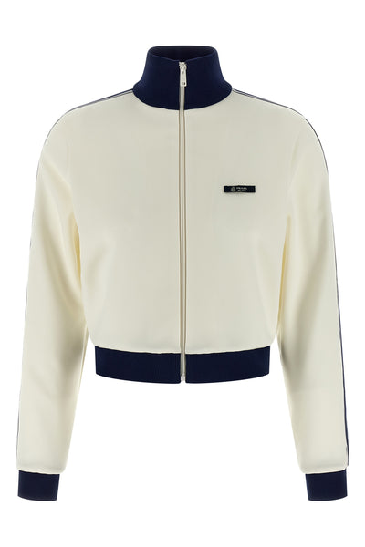 tech fabric fleece blouson