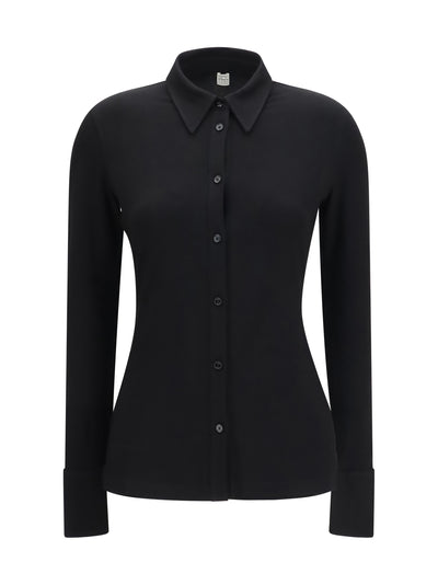 viscose shirt with high cuffs