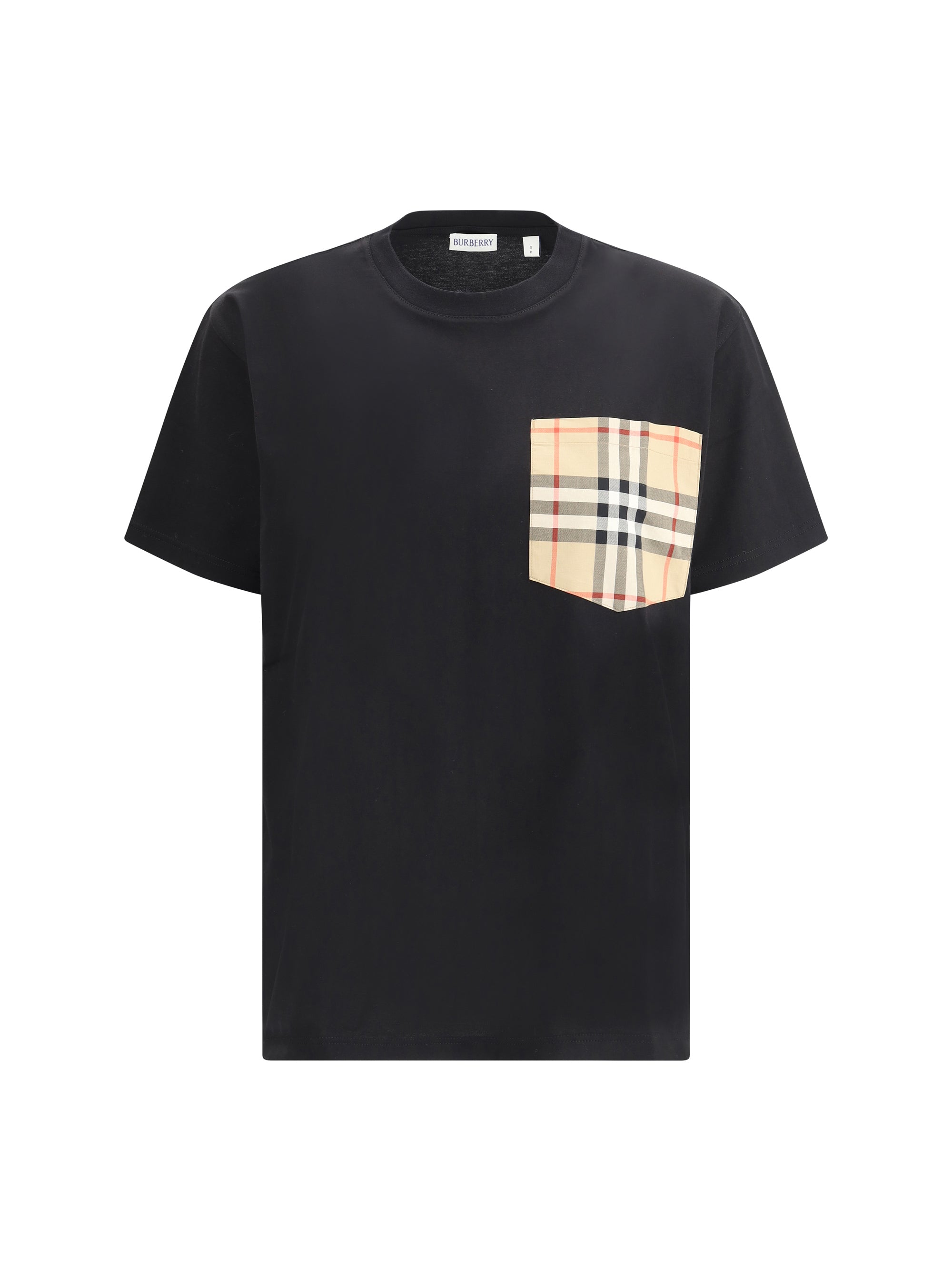 BURBERRY L archive check pocket t-shirt