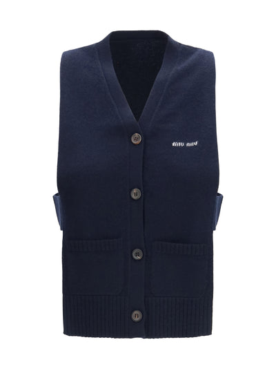 cashmere cardigan vest
