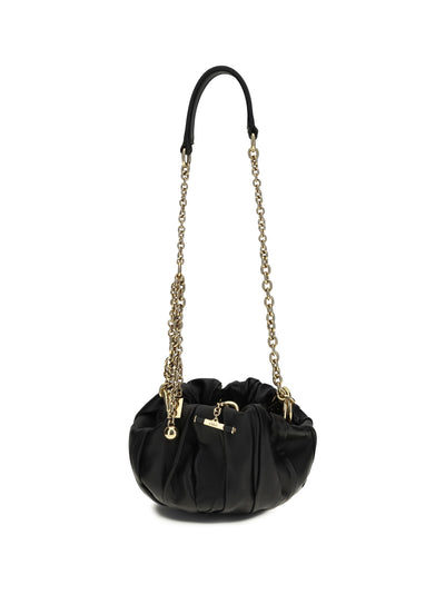 plissé shoulder bag