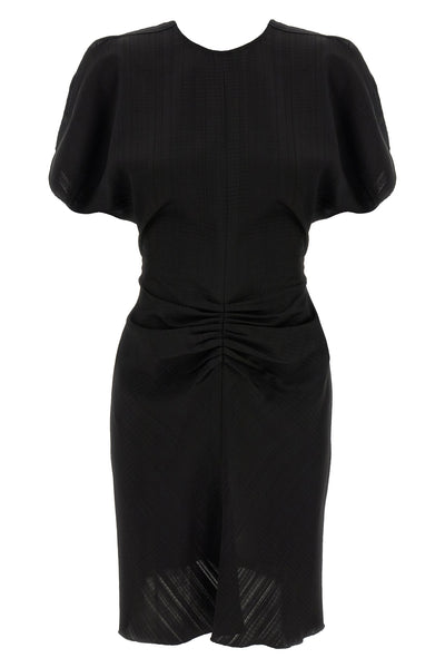 gathered waist mini dress in new viscose