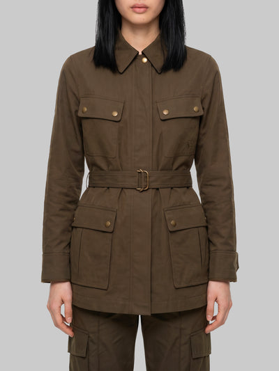 safari jacket in gabardine