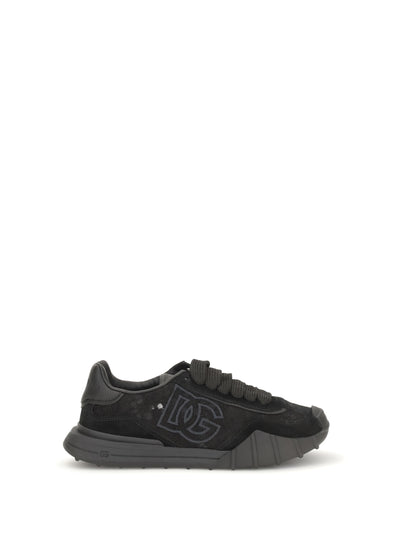 leather and lace sneakers