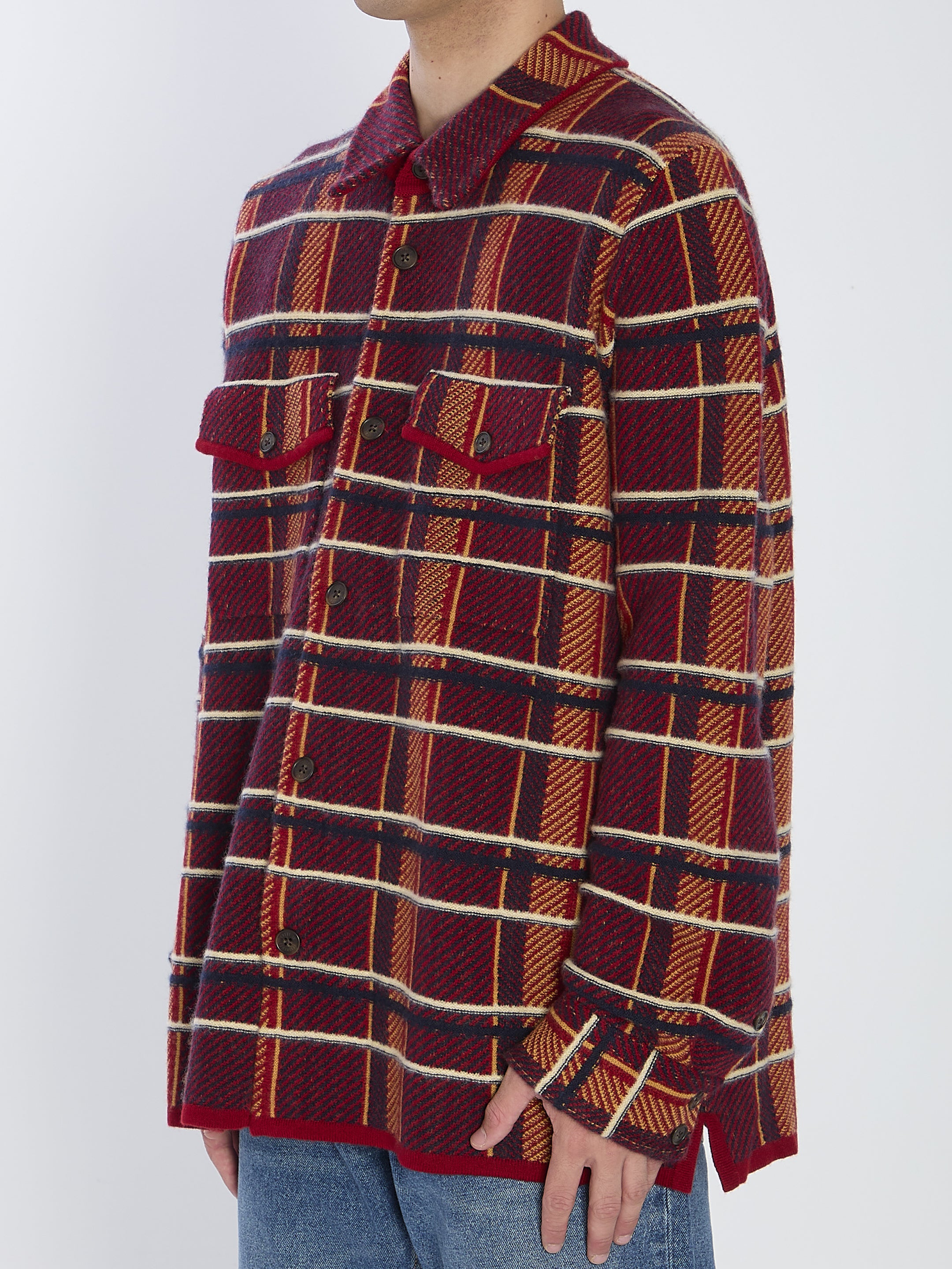 GUEST IN RESIDENCE L plaid work shirt