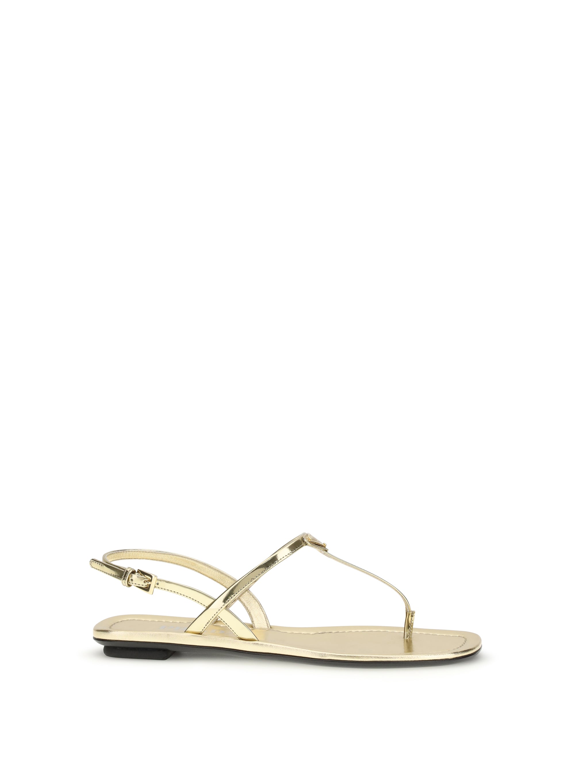 PRADA 37 leather flip-flop sandals