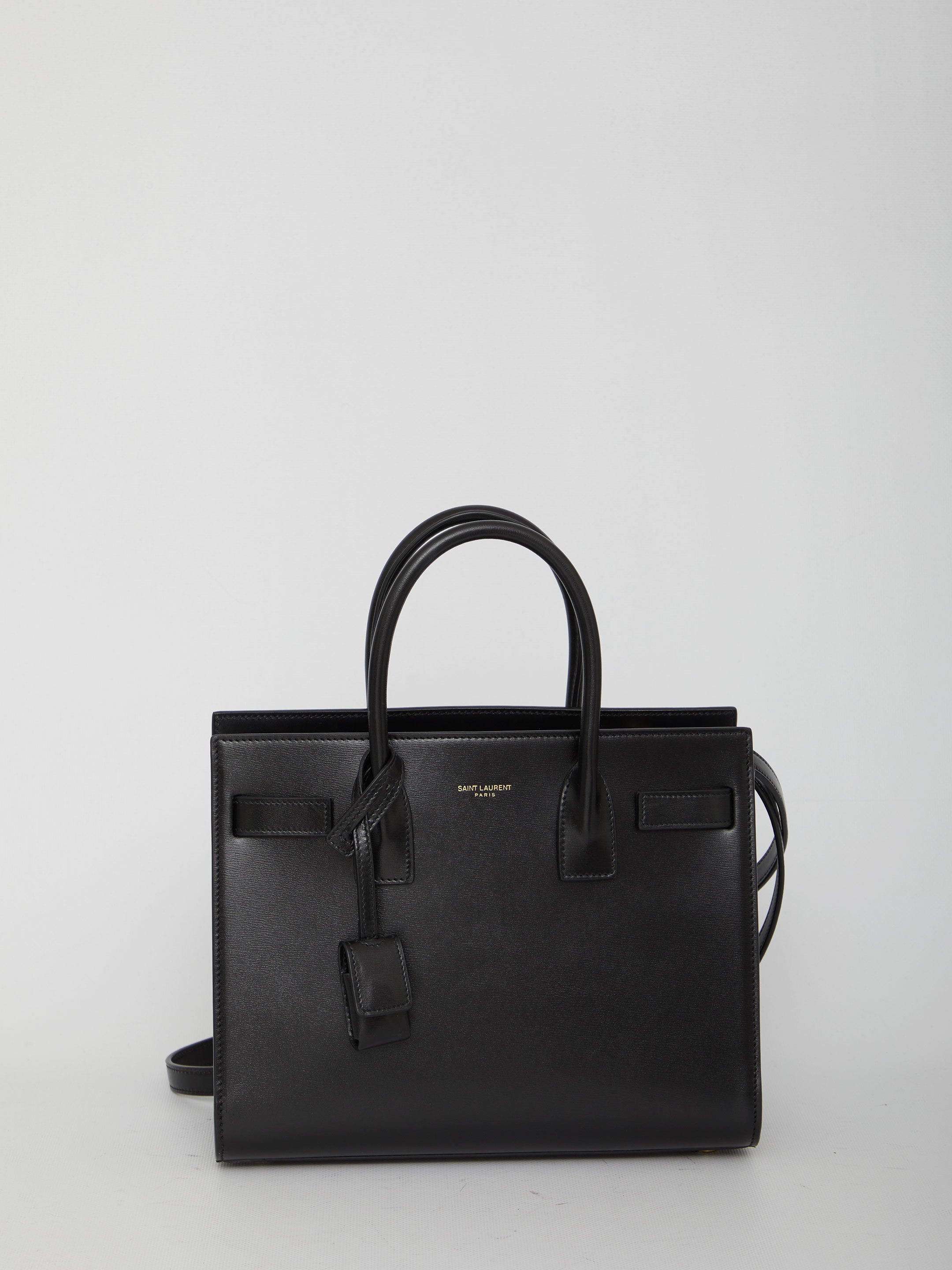 SAINT LAURENT OS sac de jour baby black bag